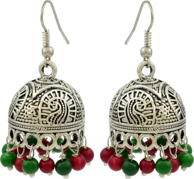 HIGH TRENDZ Designer Trendy Stylish Oxidised Jhumki German Silver Drops & Danglers