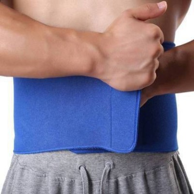 Viven enterprise DLX =111 Tummy Sweat Waist Trainer Belt For Men and Women (BLUE) Abdominal Belt(Blue)