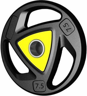 Sports Era 15 kg Olympic Triangle Weight Plates (7.5x2 )- 30 mm Hole Home Gym Combo