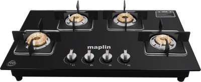 Maplin GH04 Auto Ignition Glass Automatic Hob(4 Burners)