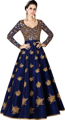 Siddeshwary Fab Flared/A-line Gown(Blue)