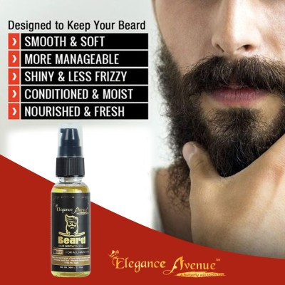 Elegance Avenue Beard Oil, 50 ml ( Nourishment & Strengthening ) - SLS & Parabean Free. Hair Oil(50 ml)