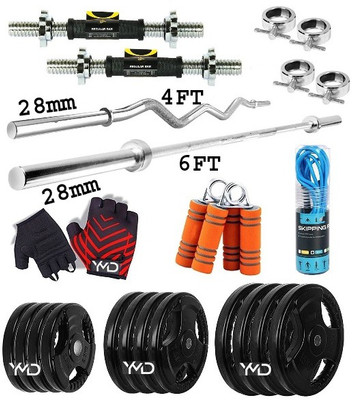 HACKERX 10 kg Home Gym Combo Set/Professional Training Combo/Gym Combo-23 Home Gym Combo