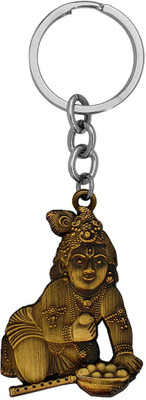 Shiv Jagdamba Hindu Lord God Bal Shree Krishna Double Side Keychain and Keyring Gift Key Chain Key Chain