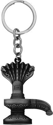 Shiv Jagdamba Mahadev Bolenath Shivling Sheshnag Double Side Keychain and Keyring Gift Key Chain