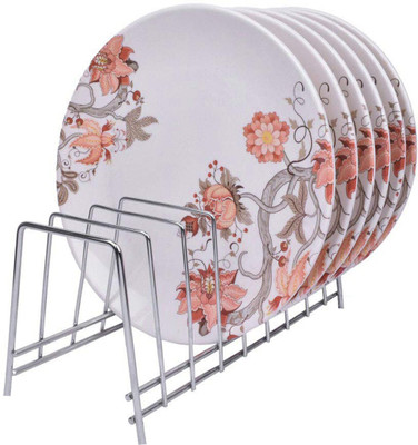Stainless Steel Plate Stand / Dish Rack for Plate Kitchen Rack(Steel)