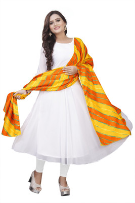 Werolia Women Solid Anarkali Kurta(Orange)
