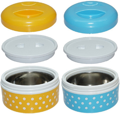 GoodFeel Insulated Designed 1 Layer Lunch Box ( pack of 2 ) 1 Containers Lunch Box(640 ml, Thermoware)