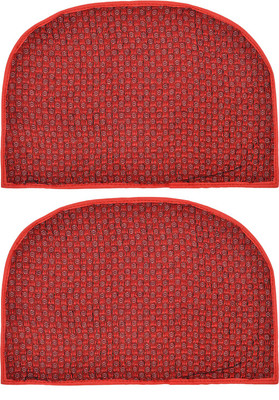 KUBER INDUSTRIES Rubber Door Mat(Red, Free, Pack of 2)