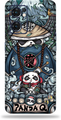 OggyBaba Oppo Reno 7 Mobile Skin(Ninja Panda Multicolor Skin With Ultra Matte Finish)