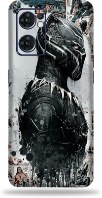 WeCre8 Skin's Oppo Reno 7 5g, Comic PAnther Mobile Skin(Multicolor)