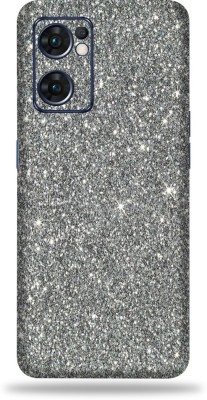 WeCre8 Skin's Oppo Reno 7 5g, Glitter Silver Mobile Skin(Multicolor)