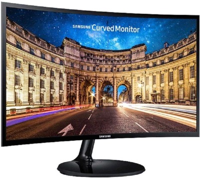 SAMSUNG 23.8 inch Curved Full HD LED Backlit VA Panel with 1800R Curvature, Game Mode Function, Eye-Saver Mode, Flicker Free Technology Super Slim Monitor (LC24F390FHWXXL)(AMD Free Sync, Response Time: 4 ms, 60 Hz Refresh Rate)
