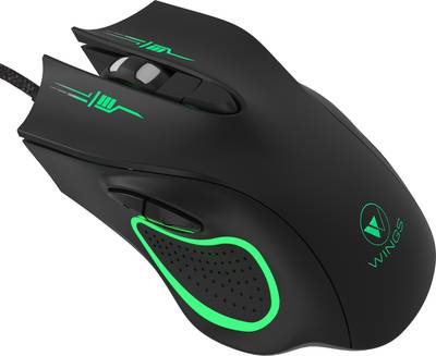 Wings Crosshair 100 Wired Optical  Gaming Mouse  (USB 3.0, Black)