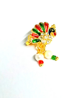 Nawab Collection Gold-plated Plated Alloy, Brass Nose Stud