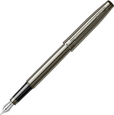 Scrikss Oscar Titanium Plated Brass Body and Trims Fountain Pen(Ink Color - Black)