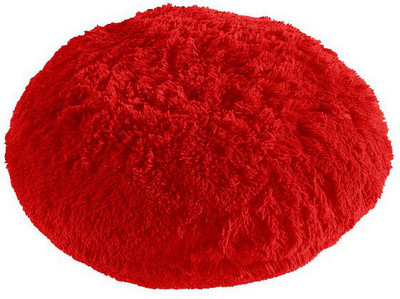 PICKKART Microfibre Solid Cushion Pack of 1(Red)