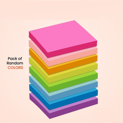 Litheworld Sticky Notes Pad 400 Sheets Regular, 5 Colors(Set Of 1, Multicolor)