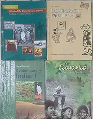 Ncert Textbook Combo Of 4 Books Of SOCIAL SCIENCE For Class 9 NCERT( HISTORY, GEOGRAPHY, CIVICS, ECONOMICS)(Paperback, ncert)