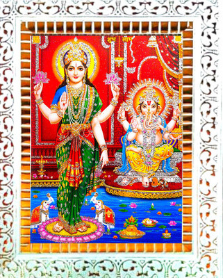 SUNINOW Laxmi ganesh Religious Frame