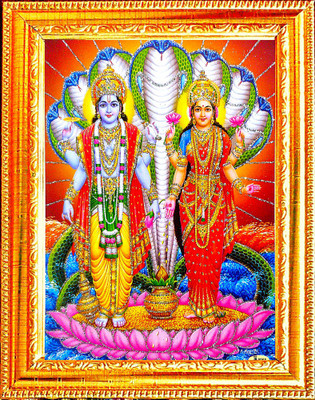 SUNINOW Laxmi vishnu Religious Frame