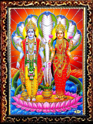 SUNINOW Laxmi Vishnu Religious Frame