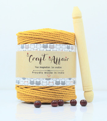 Craft Affair Mustard Thread(200 m Pack of1)
