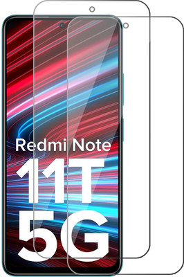 MMJ Tempered Glass Guard for Redmi Note 11T 5G(Pack of 1)