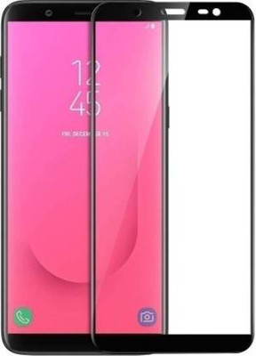 DMJHP Edge To Edge Tempered Glass for Samsung Galaxy J8(Pack of 1)