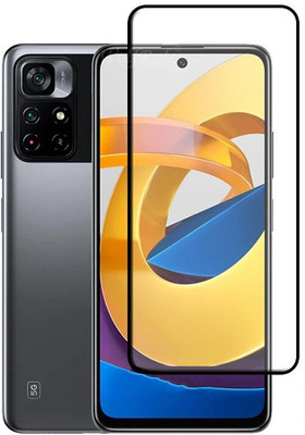 ASMANTIC Edge To Edge Tempered Glass for POCO M4 PRO 5G(Pack of 1)