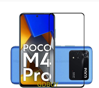 GDBUY Edge To Edge Tempered Glass for POCO M4 Pro, 16.33 cm (6.43 inch)(Pack of 1)