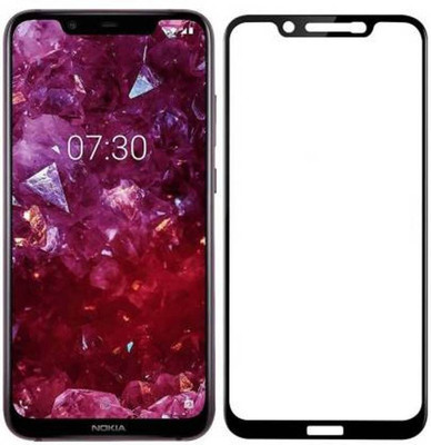 DMJHP Edge To Edge Tempered Glass for Nokia 7.1 Plus(Pack of 1)