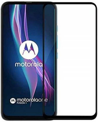 DMJHP Edge To Edge Tempered Glass for Motorola One Fusion Plus(Pack of 1)