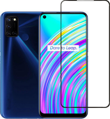 SURMALA Edge To Edge Tempered Glass for Realme C17(Pack of 1)