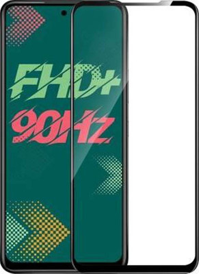DMJHP Edge To Edge Tempered Glass for Infinix hot 11s(Pack of 1)