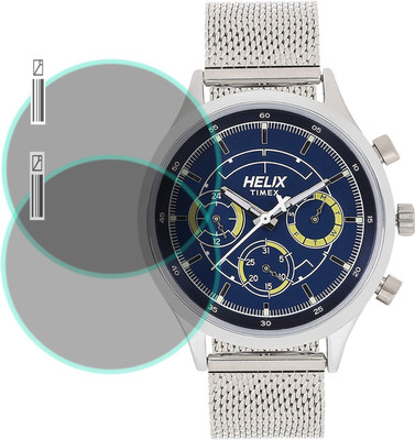 EJZATI Screen Guard for helix Analog Blue Dial Men's Watch-TW003HG26(Pack of 2)