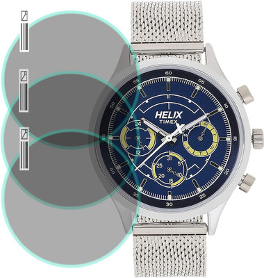 EJZATI Screen Guard for helix Analog Blue Dial Men's Watch-TW003HG26(Pack of 3)
