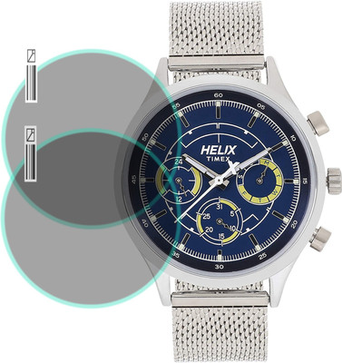 EJZATI Screen Guard for helix Analog Blue Dial Men's Watch-TW003HG26(Pack of 2)