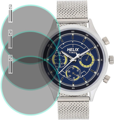 EJZATI Screen Guard for helix Analog Blue Dial Men's Watch-TW003HG26(Pack of 3)
