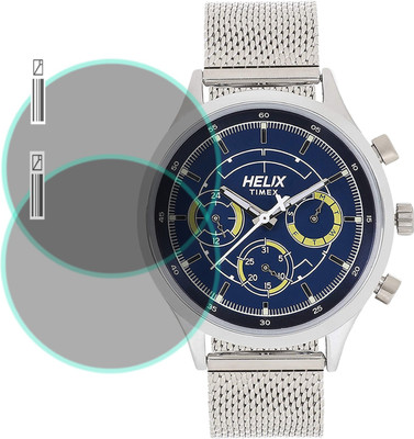 EJZATI Screen Guard for helix Analog Blue Dial Men's Watch-TW003HG26(Pack of 2)