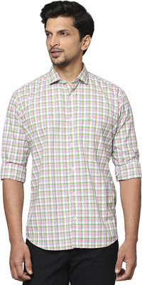 PARK AVENUE Men Checkered Casual Multicolor Shirt
