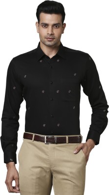 Raymond Men Solid Formal Black Shirt