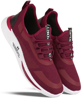 Tying Running Shoes For Men(Maroon , 9)