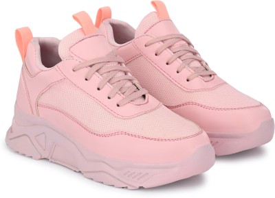 El Paso EPWNZ11703 Lightweight Comfort Summer Trendy Premium Stylish Sneakers For Women(Pink , 6)