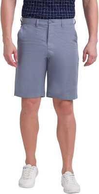 PARX Solid Men Blue Basic Shorts