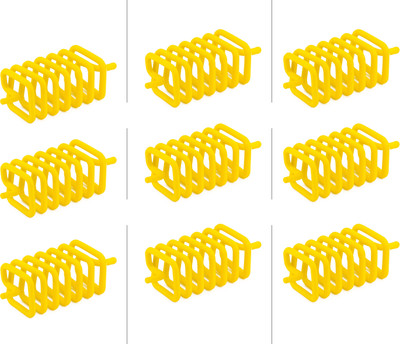 vastu vardan Yellow Square Spring Anti-Clockwise For Vastu Remedy { Pack of 9 } Decorative Showpiece  -  5 cm(Metal, Yellow)