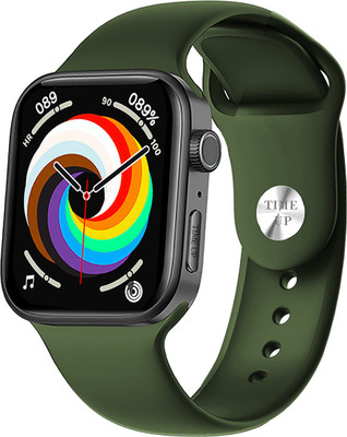 Time Up Premium Look Multi Dial/Menu,Fresh Arrival BT Calling ,Music,Health & Fitness Smartwatch(Green Strap, M)