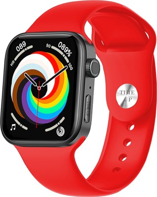 Time Up Premium Look Multi Dial/Menu,Fresh Arrival BT Calling ,Music,Health & Fitness Smartwatch(Red Strap, M)