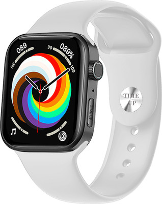 Time Up Premium Look Multi Dial/Menu,Fresh Arrival BT Calling ,Music,Health & Fitness Smartwatch(White Strap, M)