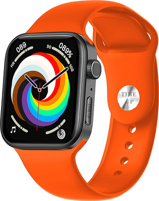 Time Up Premium Look Multi Dial/Menu,Fresh Arrival BT Calling ,Music,Health & Fitness Smartwatch(Orange Strap, M)
